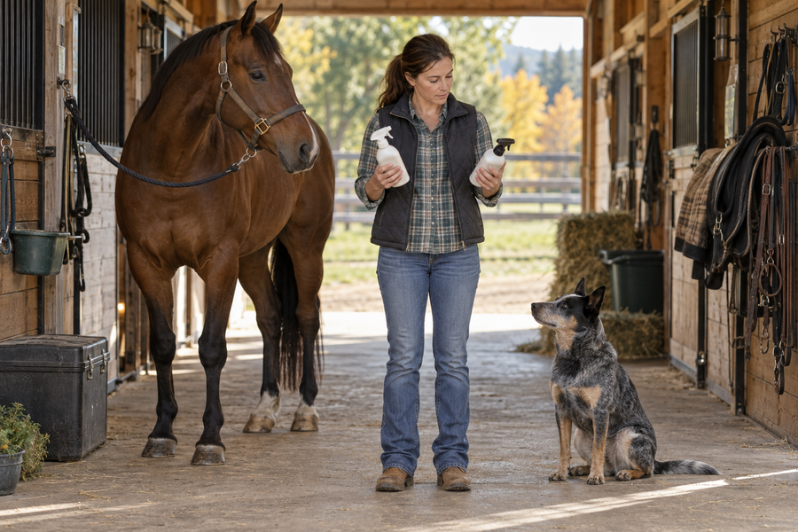 Can Horses and Barn Dogs Use the Same Tick Spray?