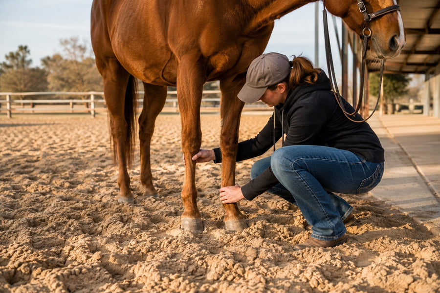 Horse Puffy Around the Fetlocks After Deep Sand? What to Check