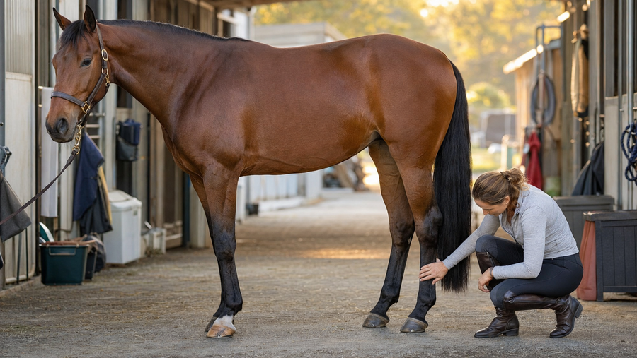 Horse Hind Legs Filled After Standing at a Show? What to Watch