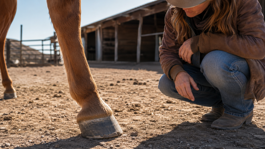 Horse Hoof Wall Chipping in Dry Lots? What Owners Should Watch