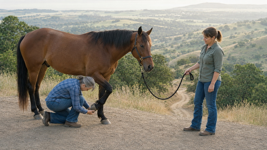 Horse Reluctant Downhill? Front-End and Foot Checks