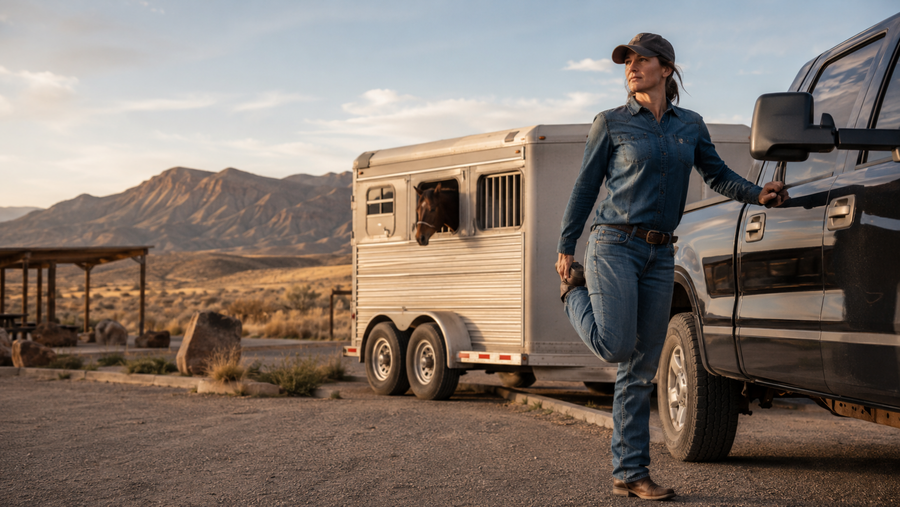 Long Horse-Trailer Drive Recovery: A Driver’s Rest-Stop and Arrival Routine