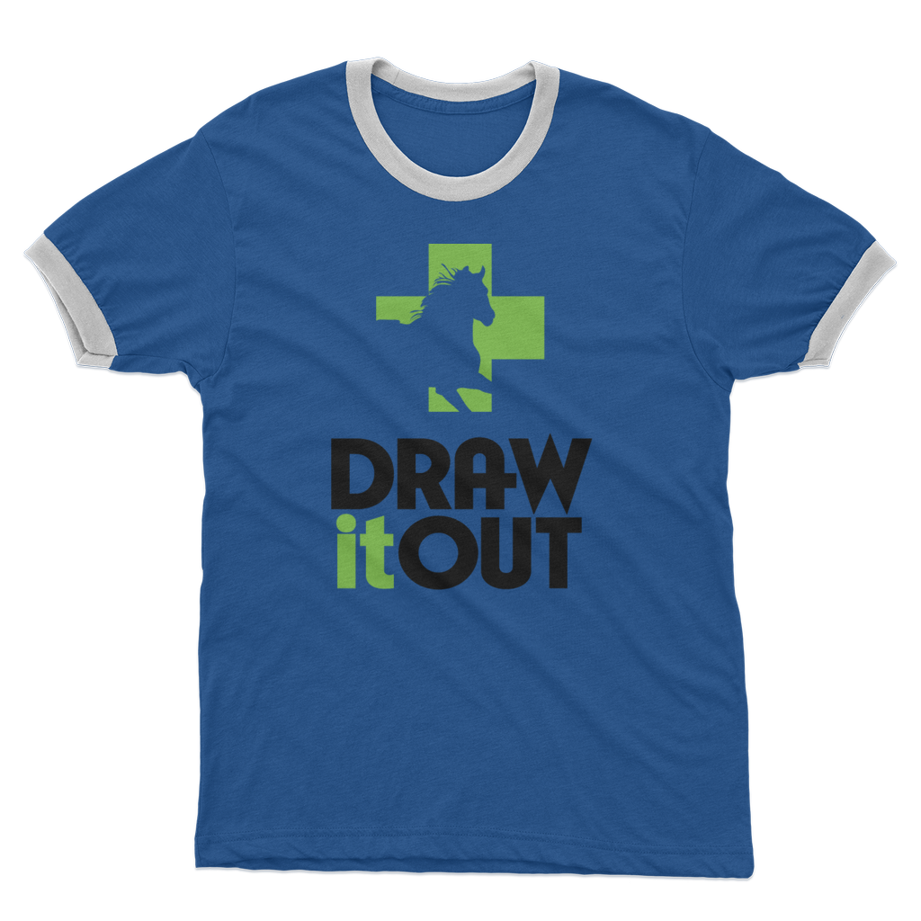 Draw it Out Adult Ringer T-Shirt