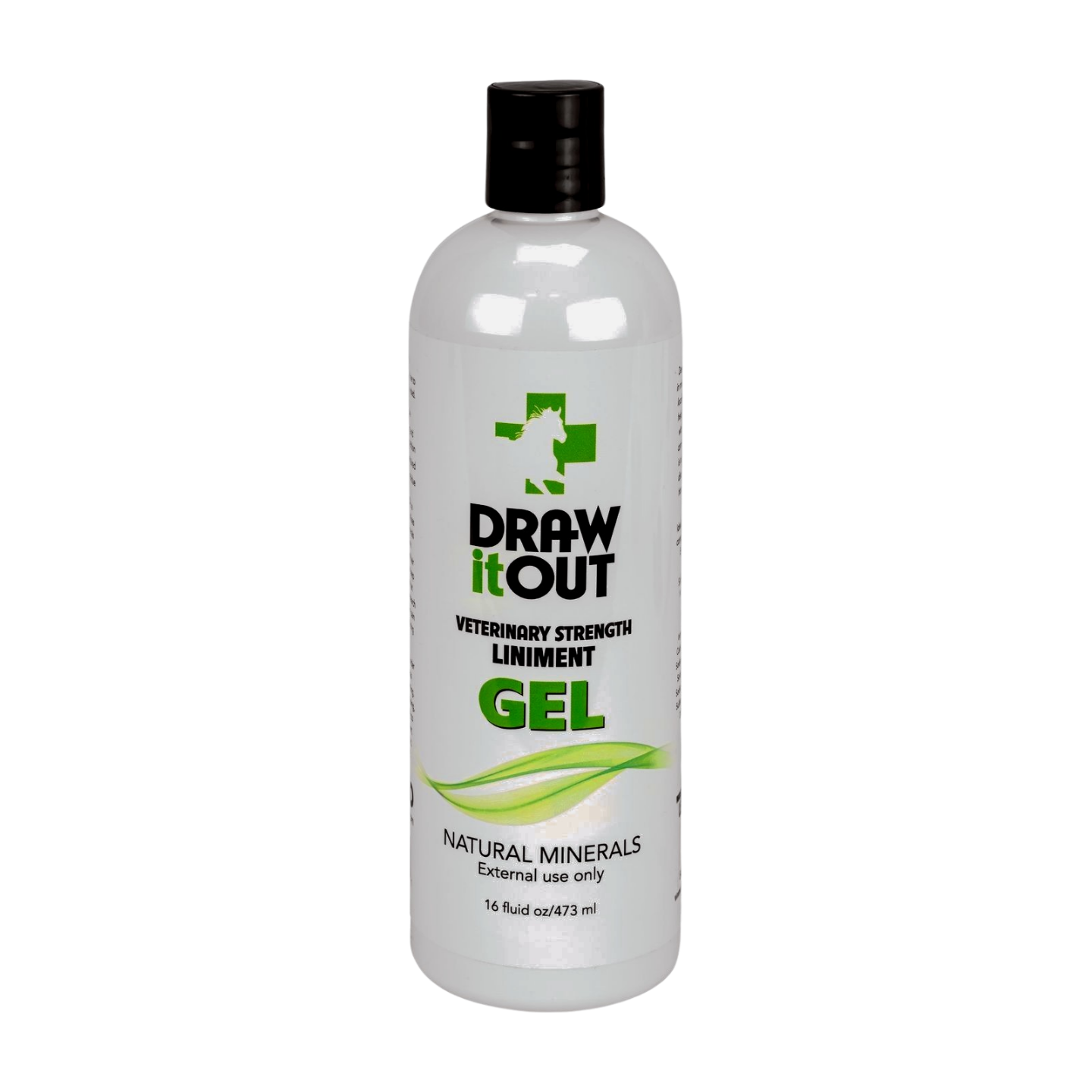 Draw It Out® 16oz High Potency Gel — odorless, colorless liniment for horses that delivers powerful swelling and soreness relief without heat or irritation