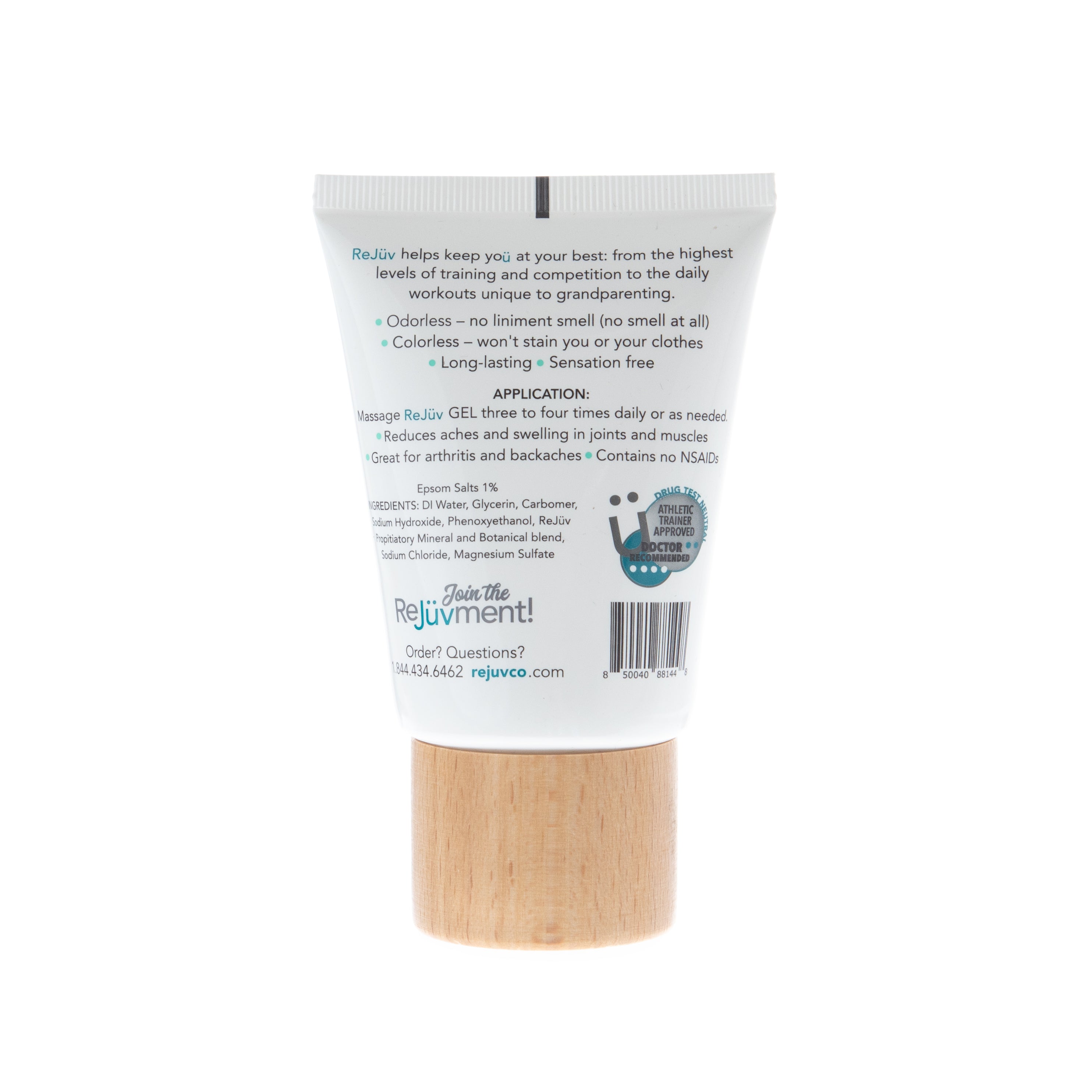 ReJüv™ Gel – 3oz Natural Muscle & Joint Relief (Menthol-Free, TSA-Approved)