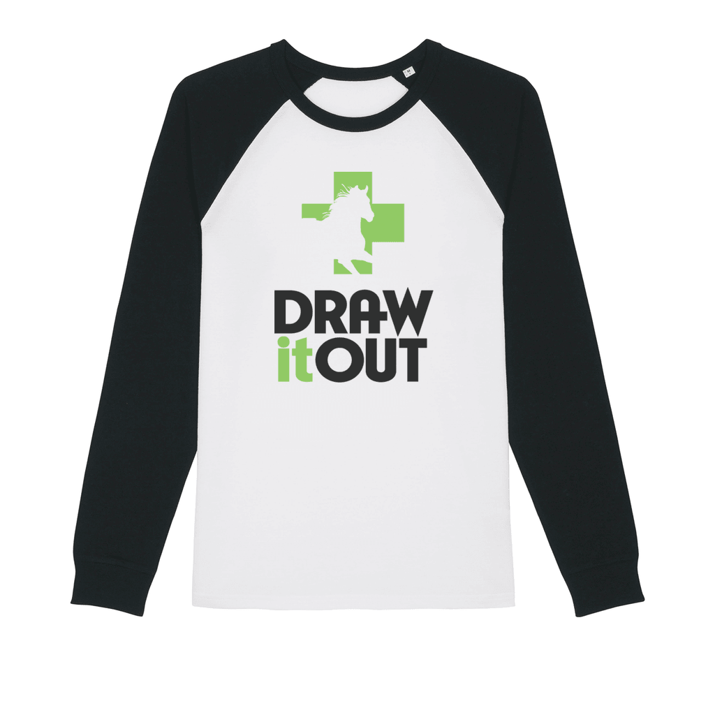 TeamDiO Premium Raglan Long Sleeve Shirt - Draw it Out®