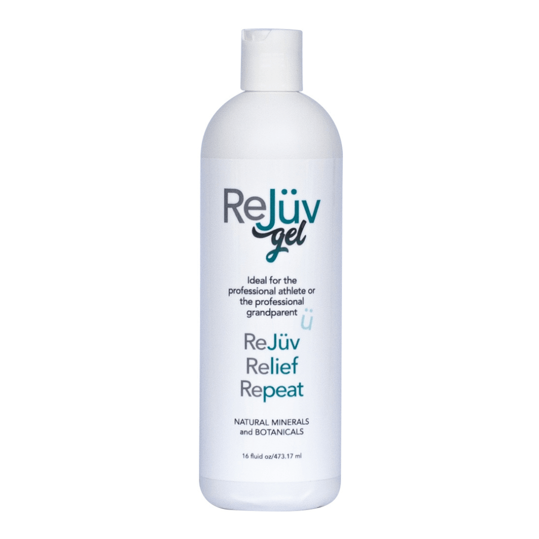 ReJüv Gel 16oz menthol-free topical gel for a lower back comfort routine