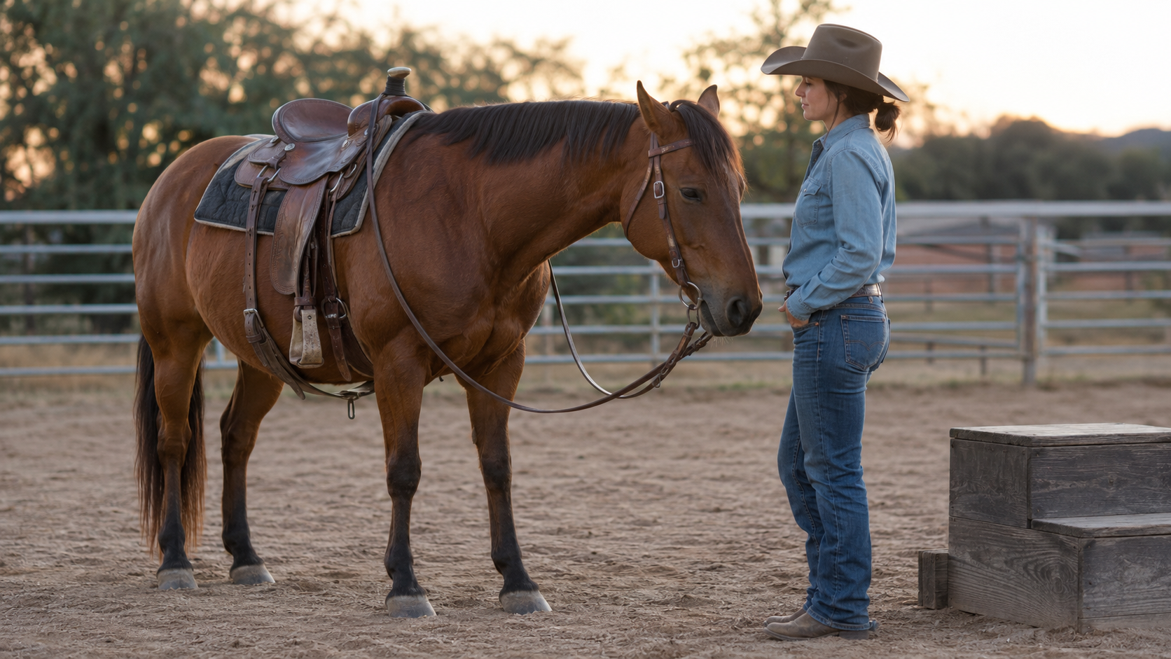 Rider pausing to read a horse that is losing willingness under saddle