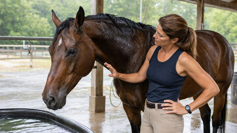 Horse Slow to Cool Out After Humid Work? What to Track