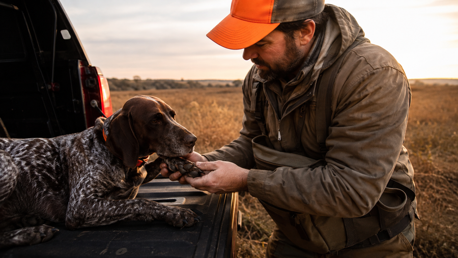 Hunting Dog Paw Check After the Hunt: Pads, Toes and Nails