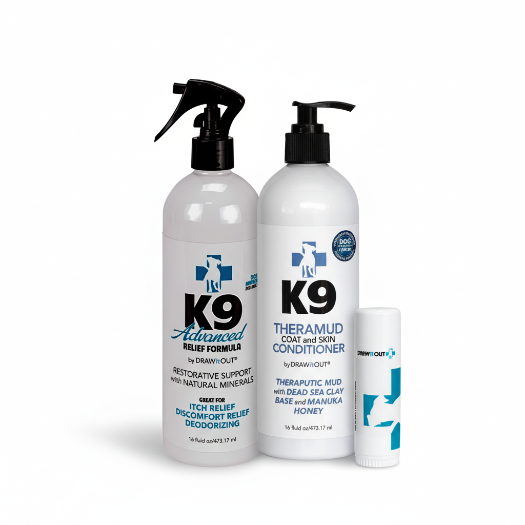 K9 Complete Care Routine Bundle for dog road trip care and travel grooming kits