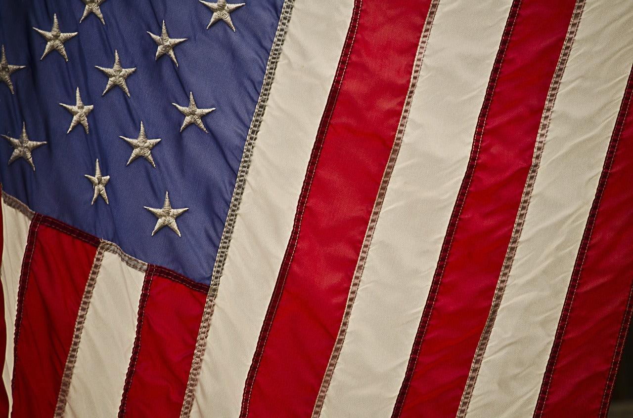 American flag Memorial Day tribute honoring those who gave their lives in service
