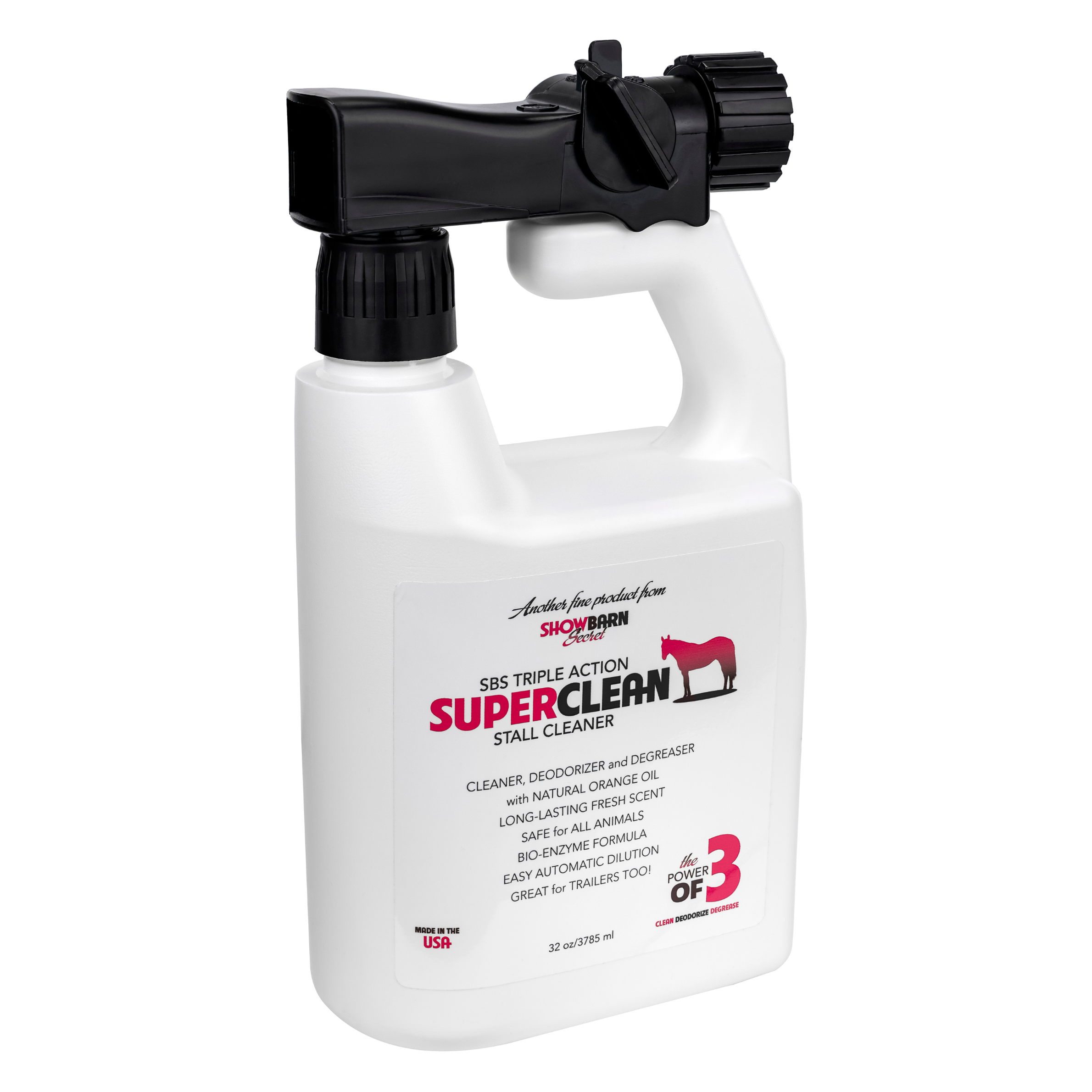 ShowBarn Secret SuperClean barn cleaner for rubber horse stall mat routines
