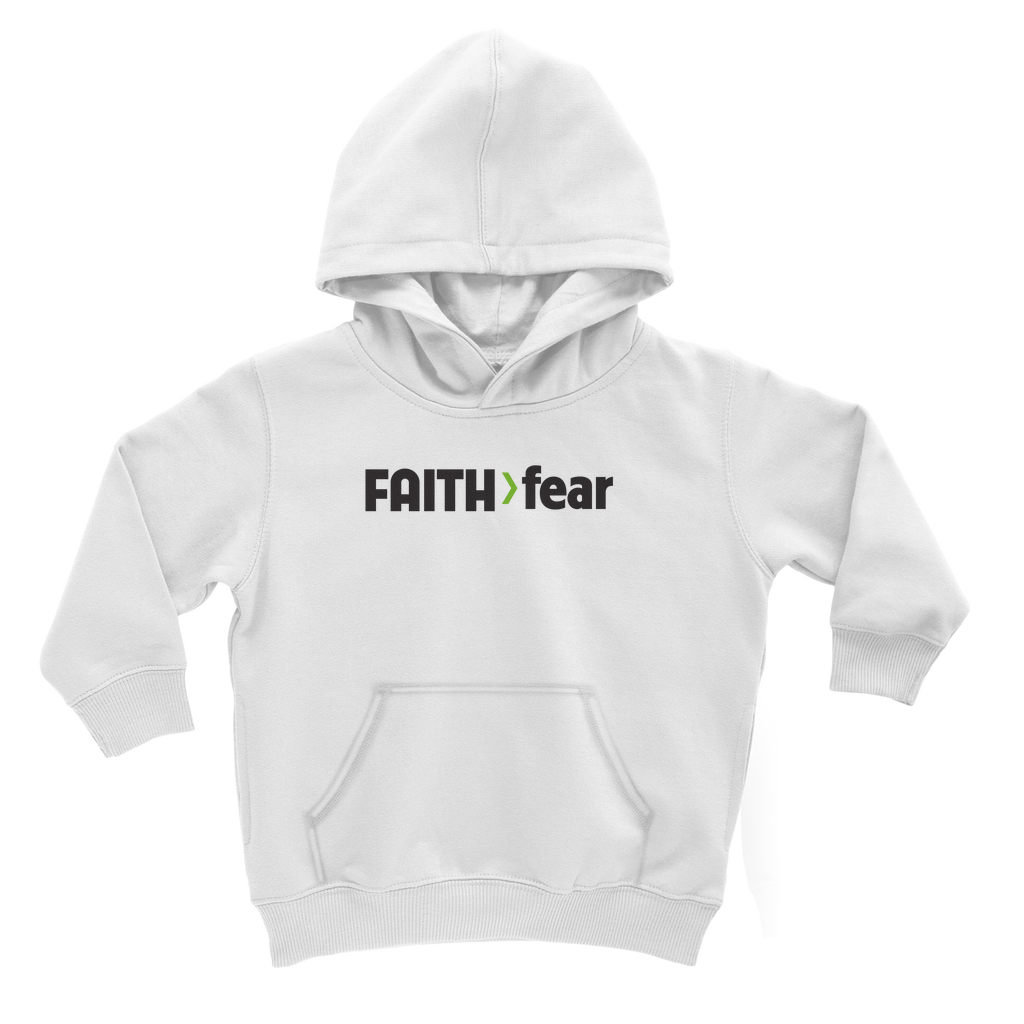 Faith > Fear Faith > Fear Classic Kids Hooded Sweatshirt