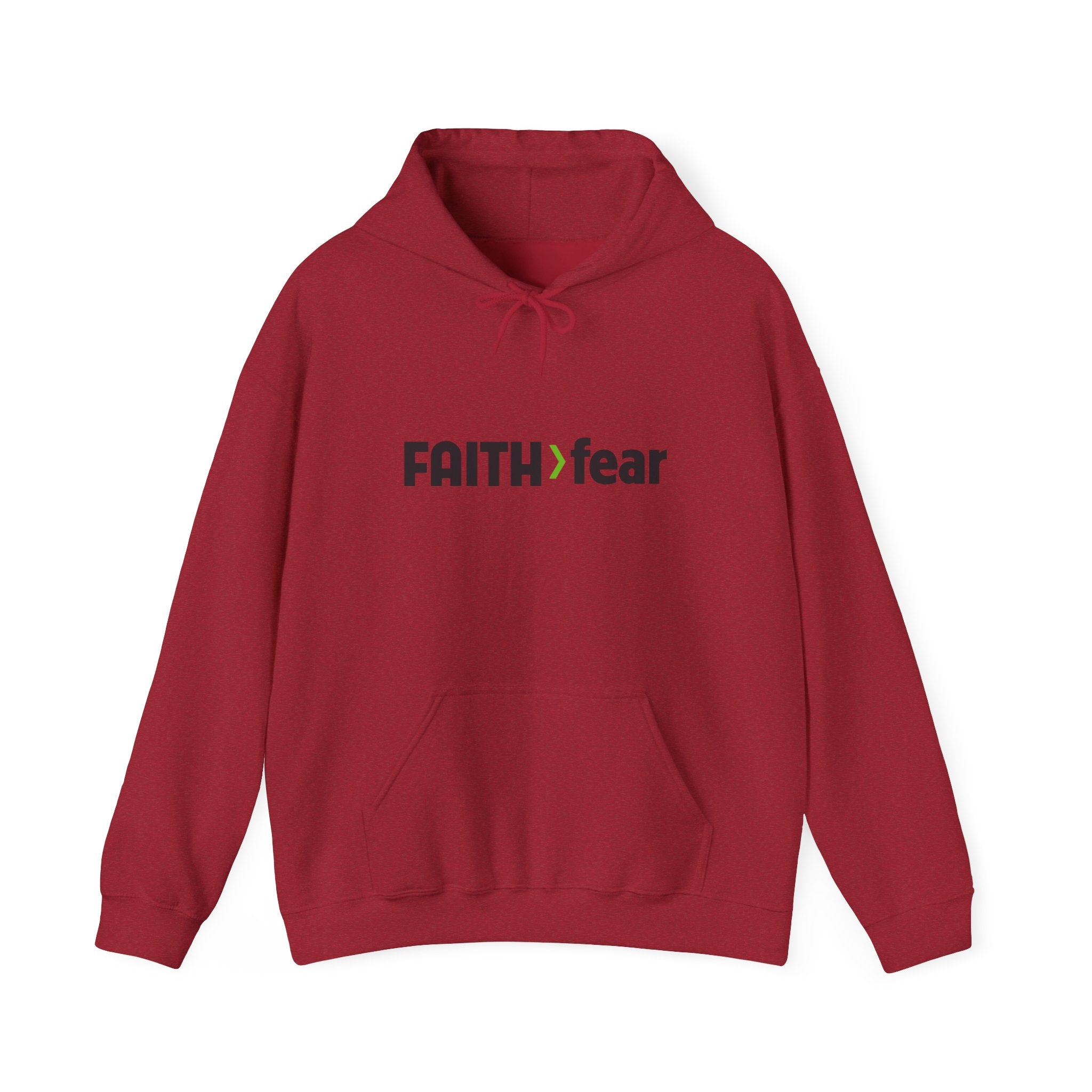 FAITH>fear™ by Draw it Out® Unisex Heavy Blend™ Hooded Sweatshirt - Cozy, Durable, and Built for Everyday Adventures!