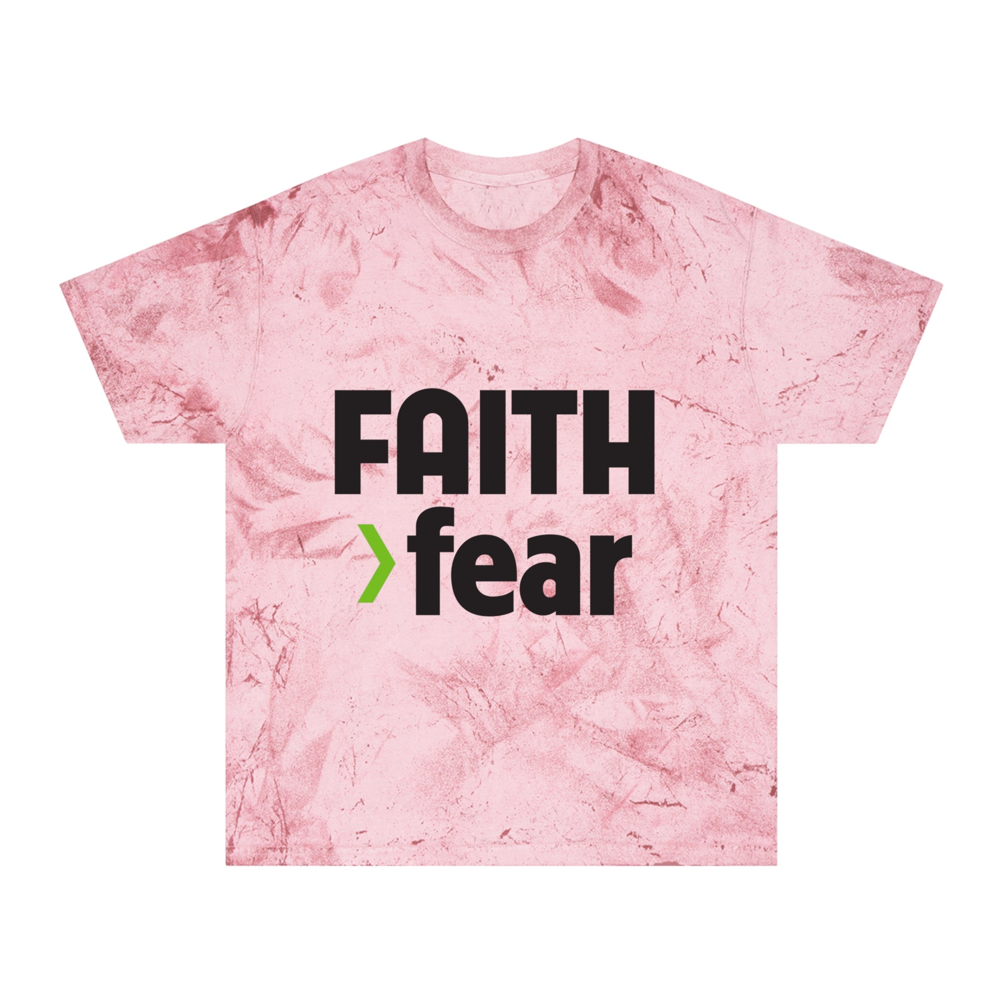 FAITH>fear™ by Draw it Out® version for the Unisex Color Blast T-Shirt: