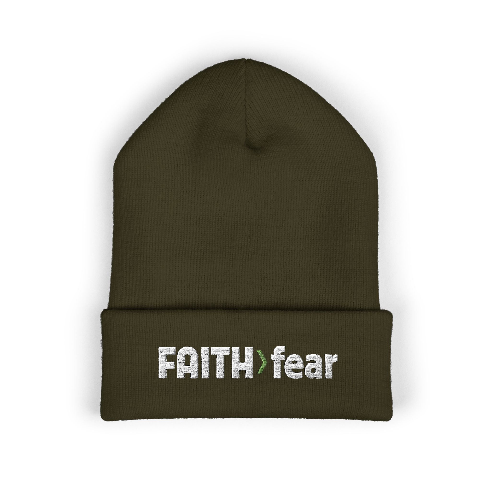 FAITH>fear™ by Draw it Out® Cuffed Beanie