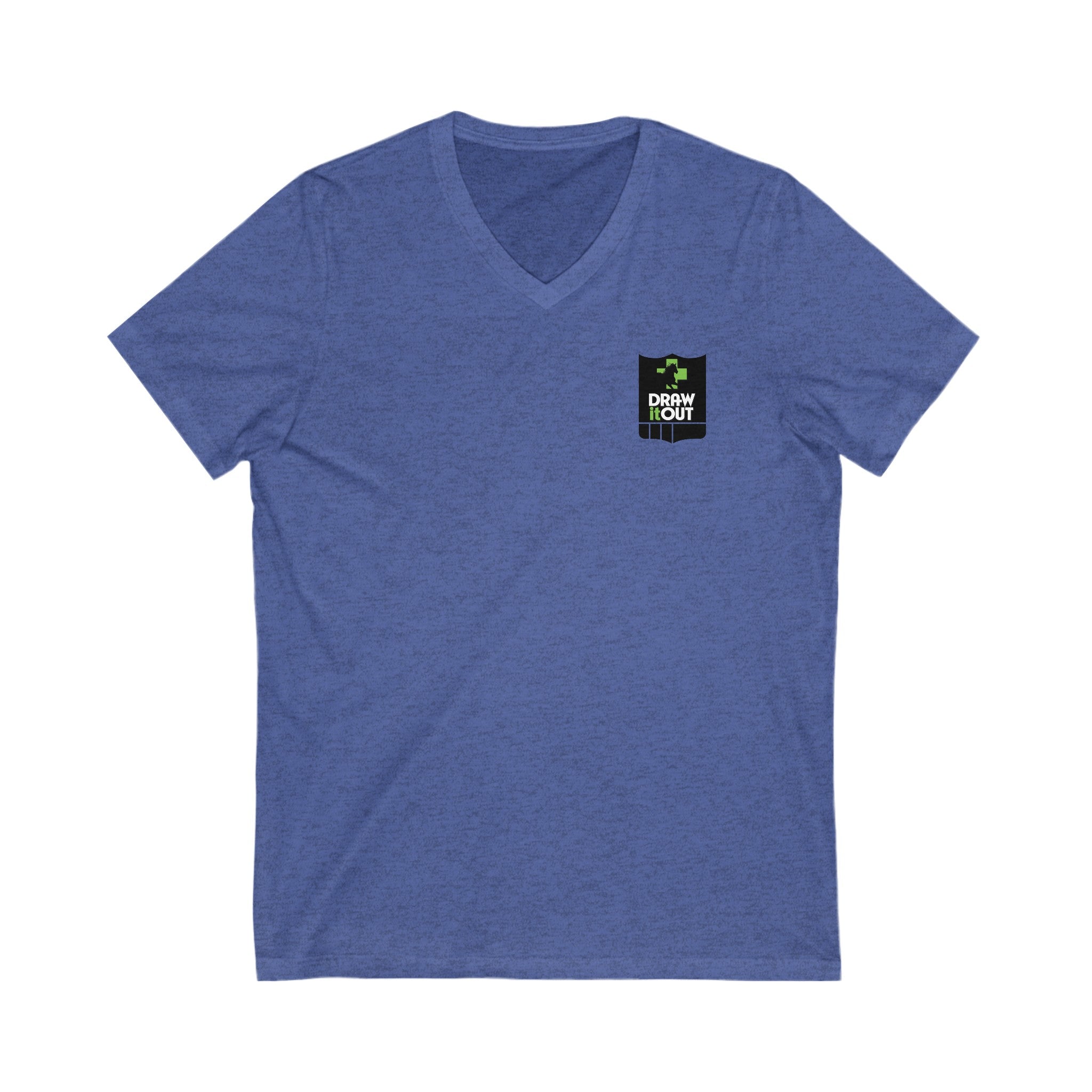 Draw it Out® Custom V-Neck Tee: Style Meets Comfort