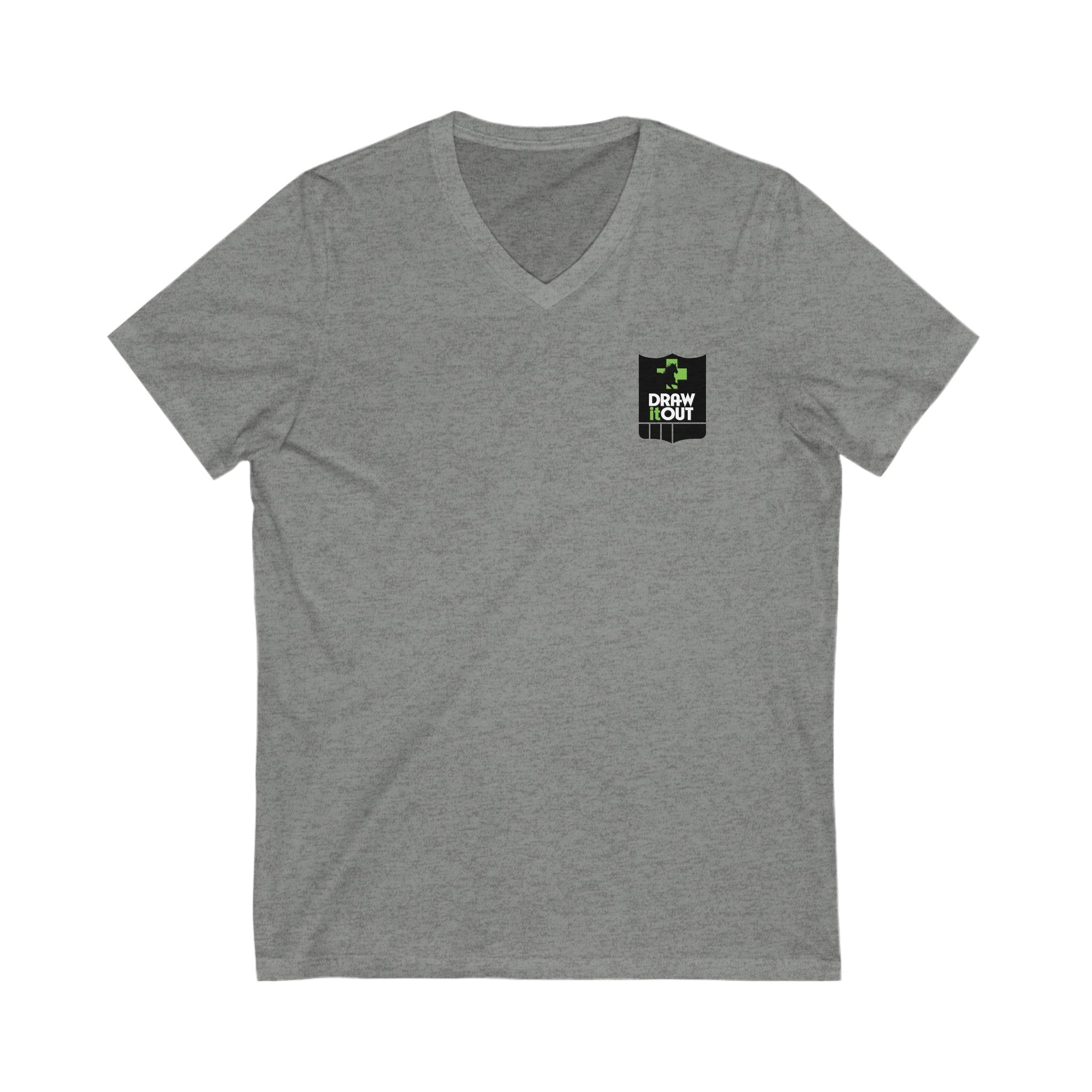 Draw it Out® Custom V-Neck Tee: Style Meets Comfort