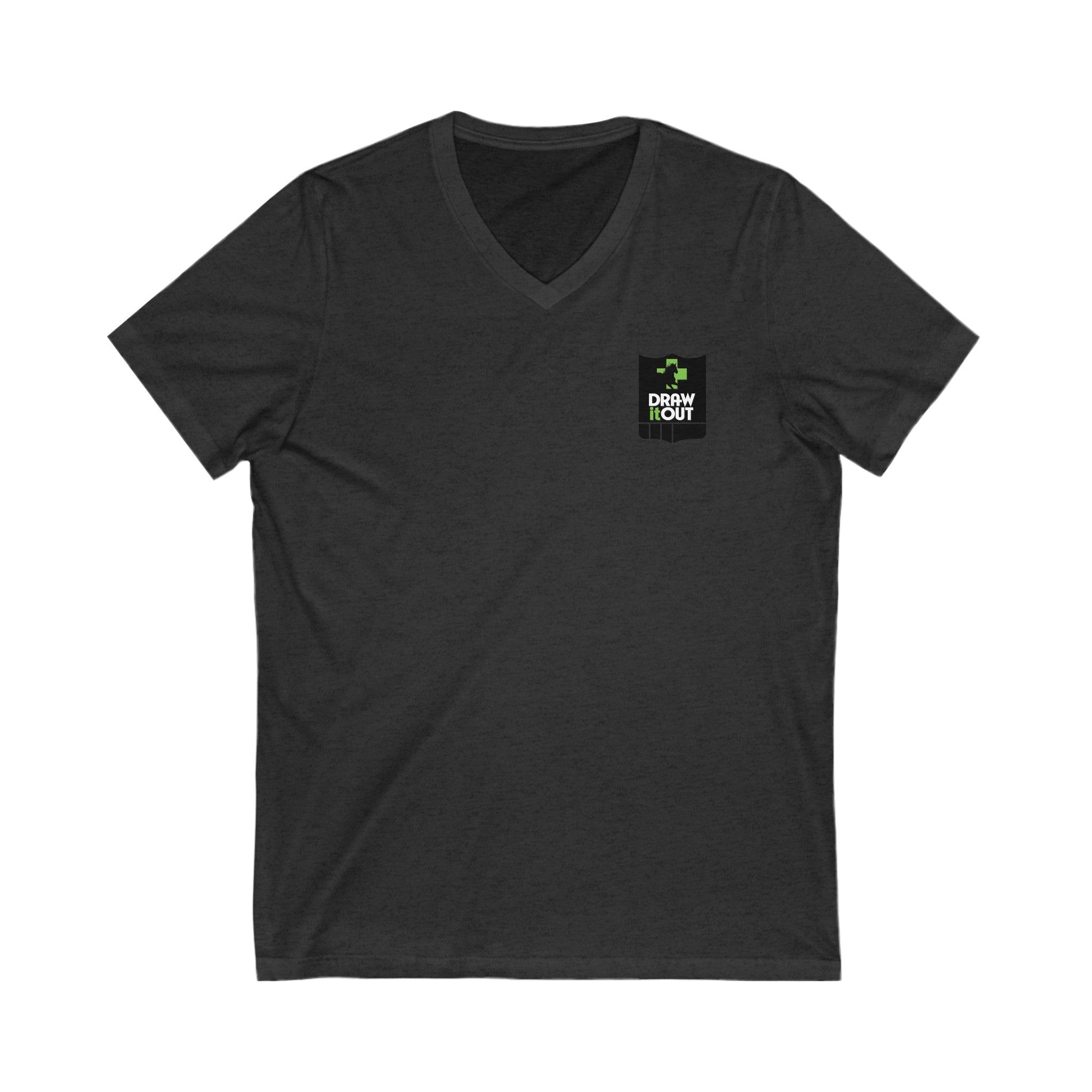 Draw it Out® Custom V-Neck Tee: Style Meets Comfort