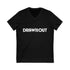 Blackout Unisex V-Neck Tee by Draw it Out®