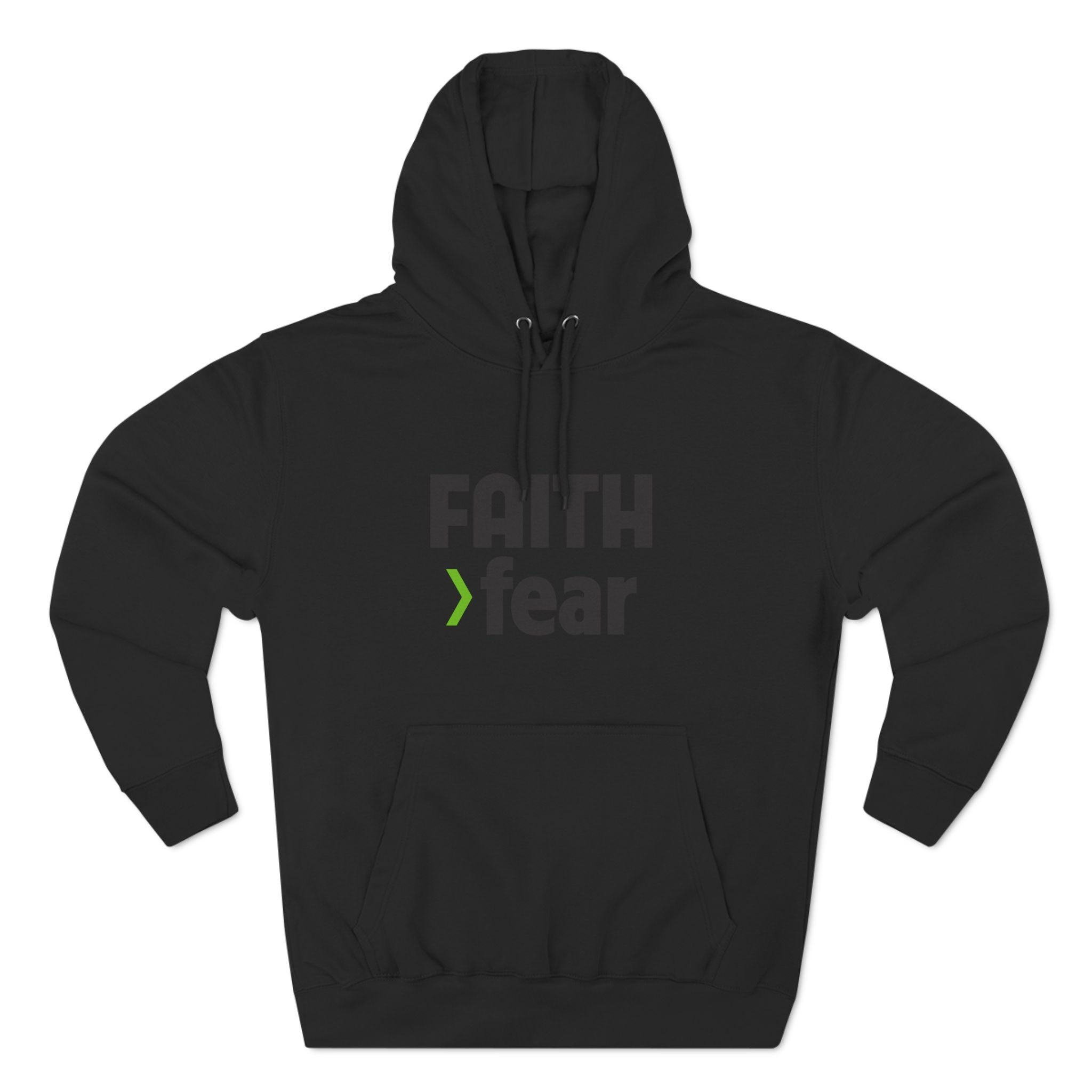 FAITH>fear™ by Draw it Out® Premium Pullover Hoodie – Cozy, Durable, and Ready for Anything!