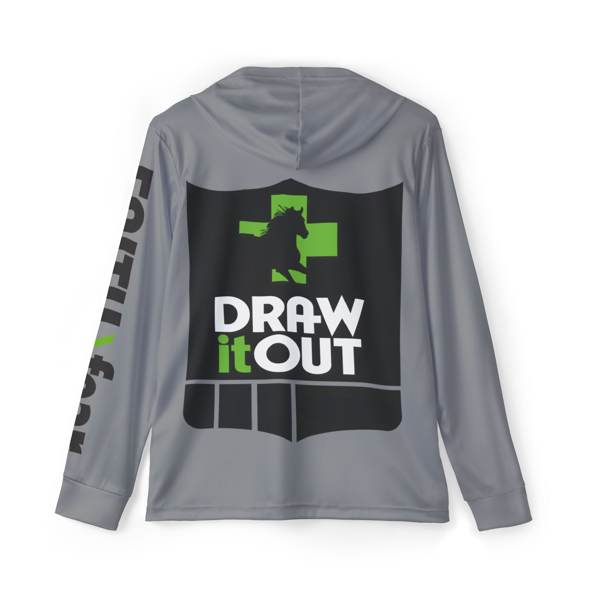 FAITH>fear™ by Draw it Out® Personalized Outdoors Hoodie – Ultimate Protection, Peak Performance!