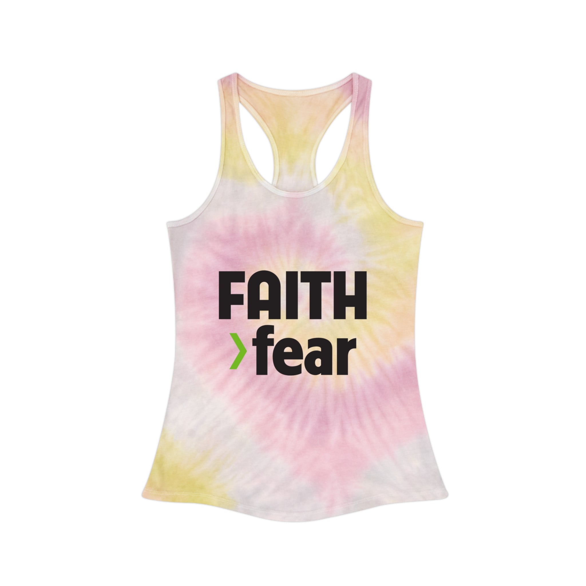 FAITH>fear™ by Draw it Out® Tie-Dye Racerback Tank Top