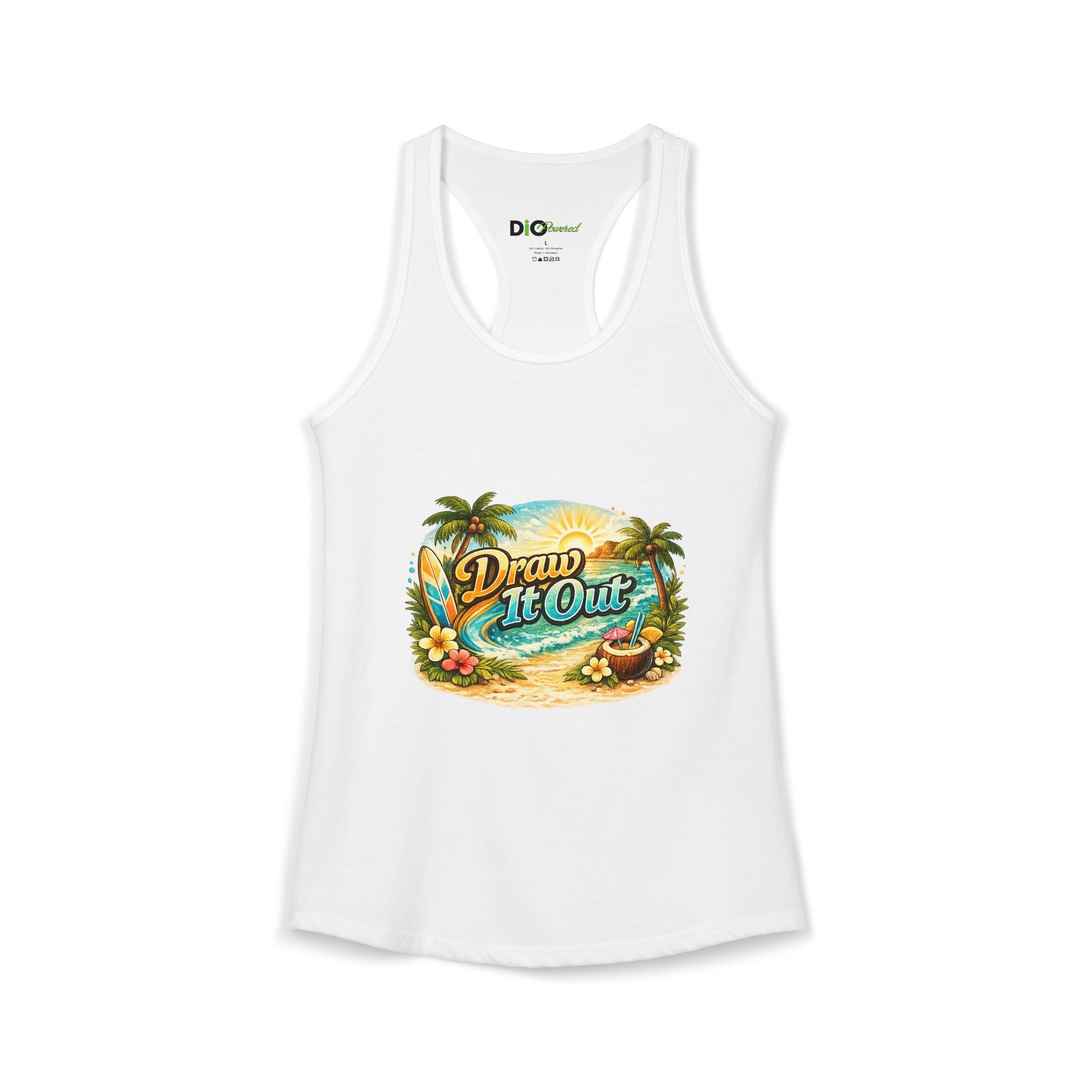 Draw It Out® Coastal Drift Women’s Racerback Tank
