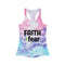 FAITH>fear™ by Draw it Out® Tie-Dye Racerback Tank Top