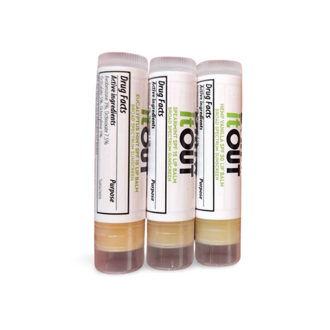 Draw it Out® Organic Lip Balm Collection – SPF 15 | Eucalyptus Mint, Hemp Vanilla, Spearmint