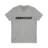 Blackout Unisex V-Neck Tee by Draw it Out®