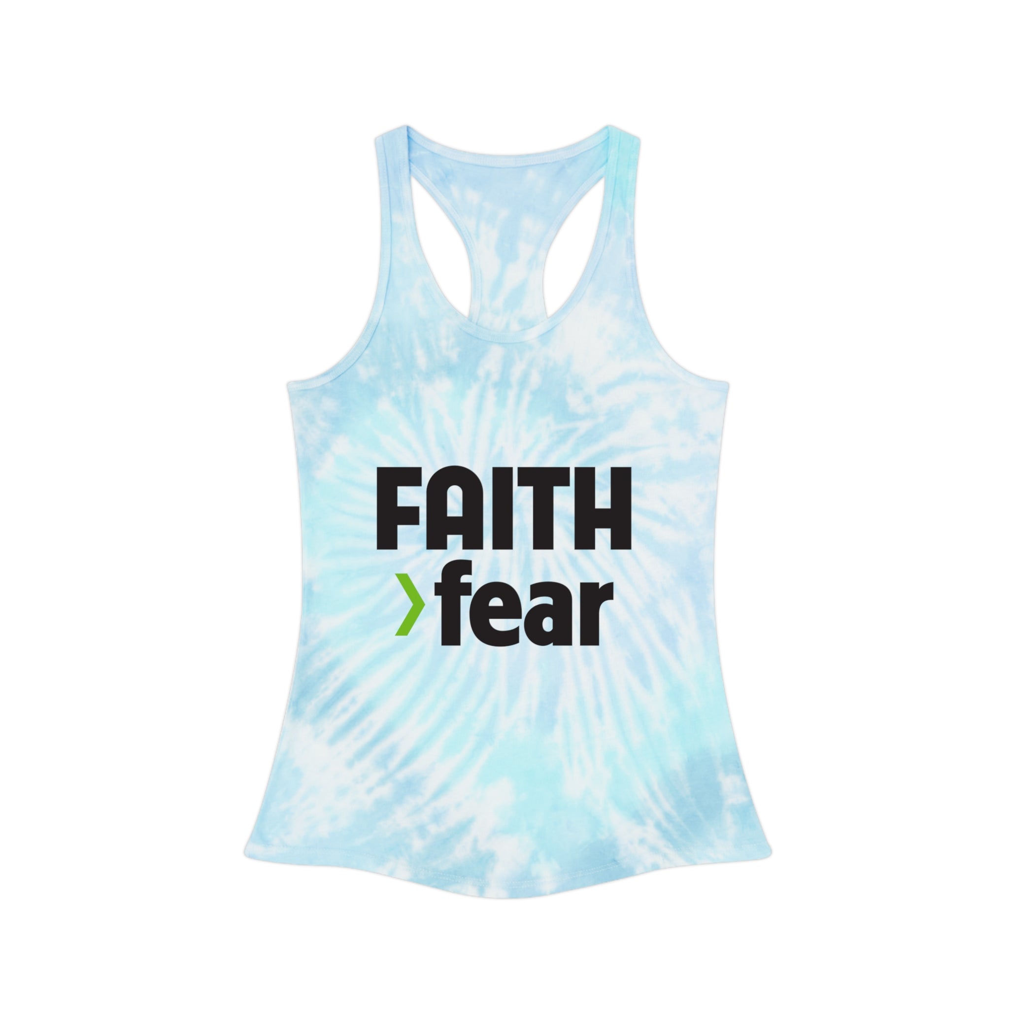 FAITH>fear™ by Draw it Out® Tie-Dye Racerback Tank Top