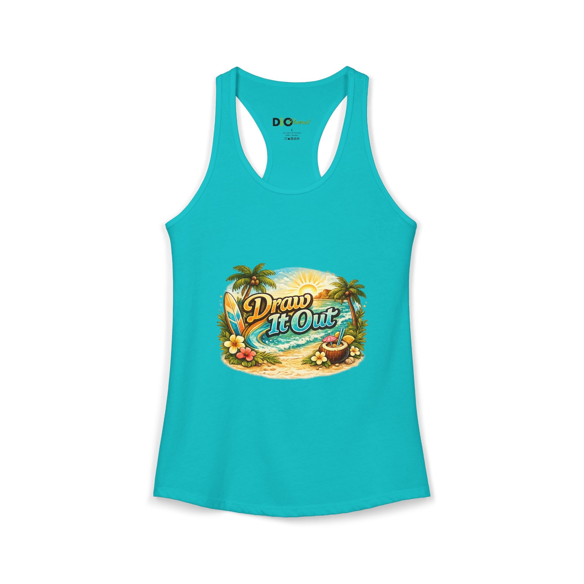 Draw It Out® Coastal Drift Women’s Racerback Tank