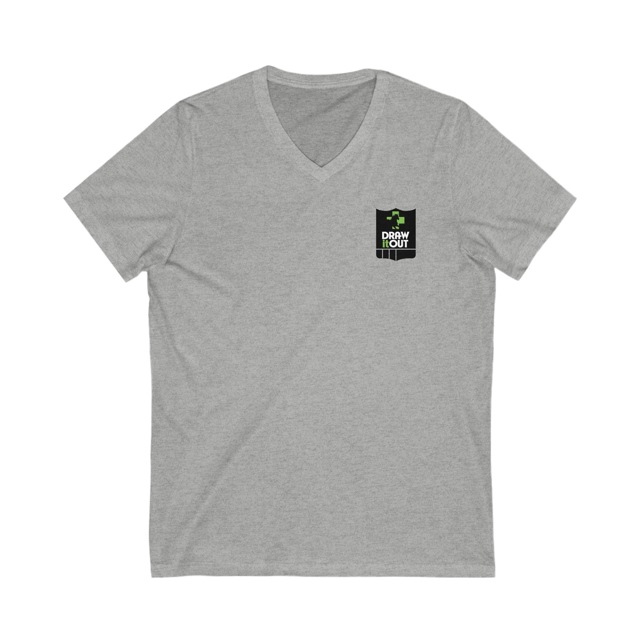 Draw it Out® Custom V-Neck Tee: Style Meets Comfort