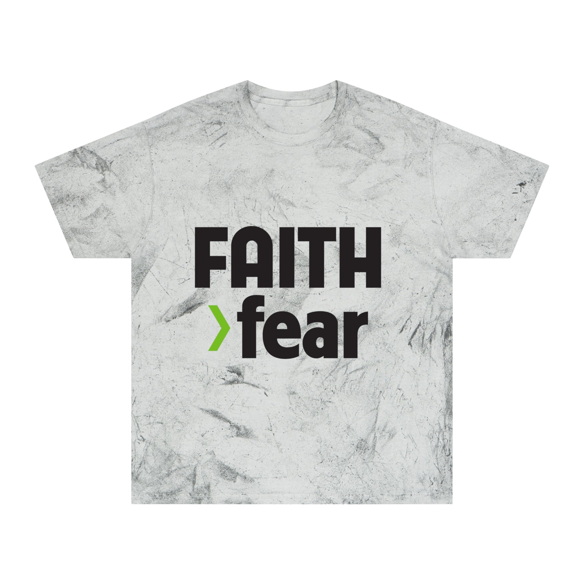 FAITH>fear™ by Draw it Out® version for the Unisex Color Blast T-Shirt: