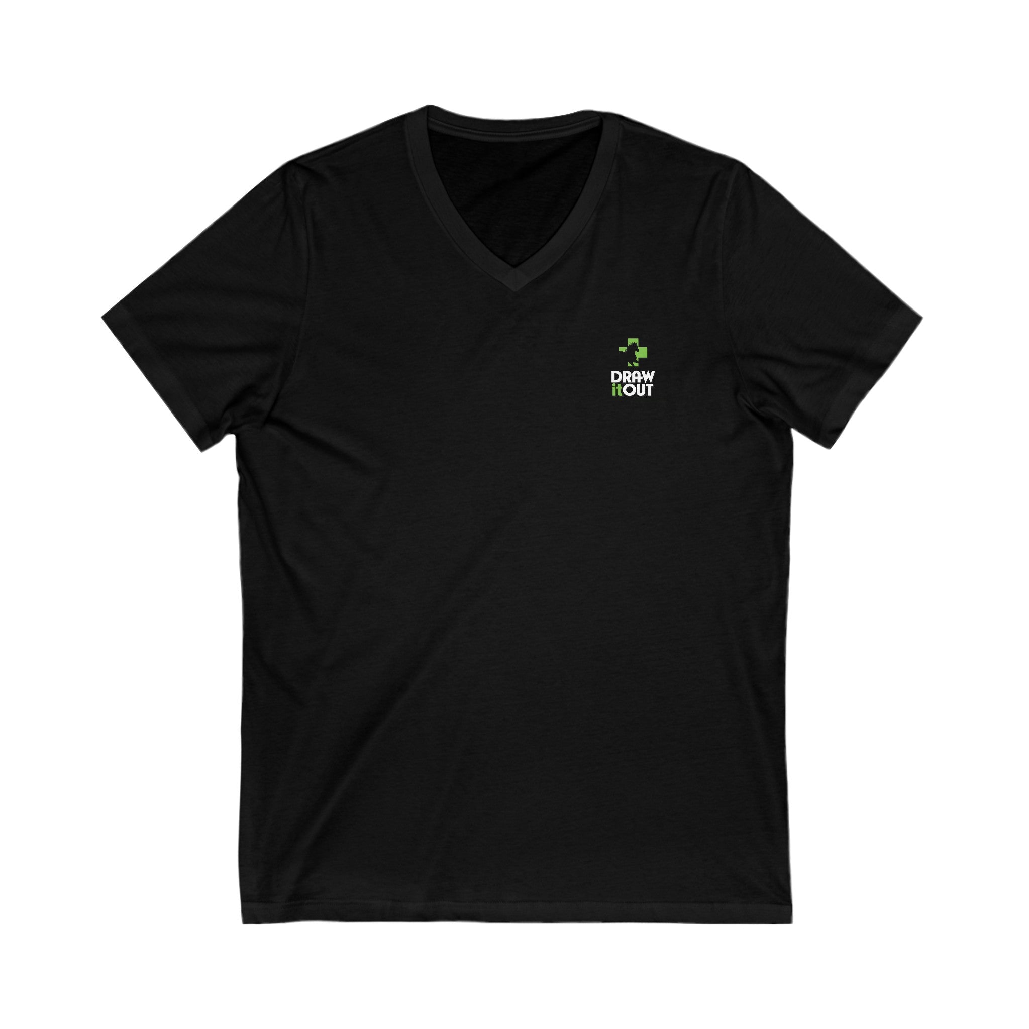 Draw it Out® Custom V-Neck Tee: Style Meets Comfort