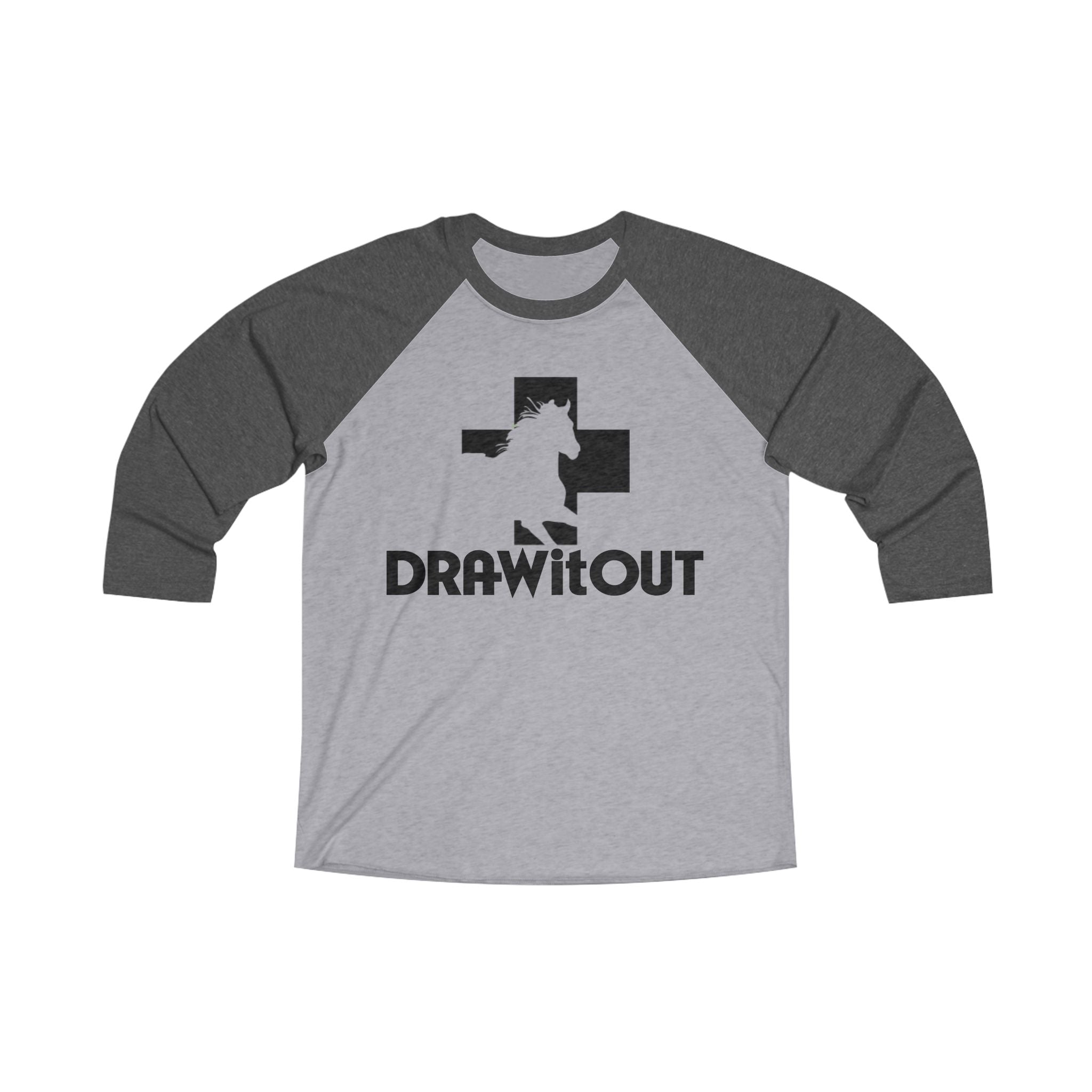 FAITH>fear™ by Draw it Out® Unisex Tri-Blend 3/4 Raglan Tee