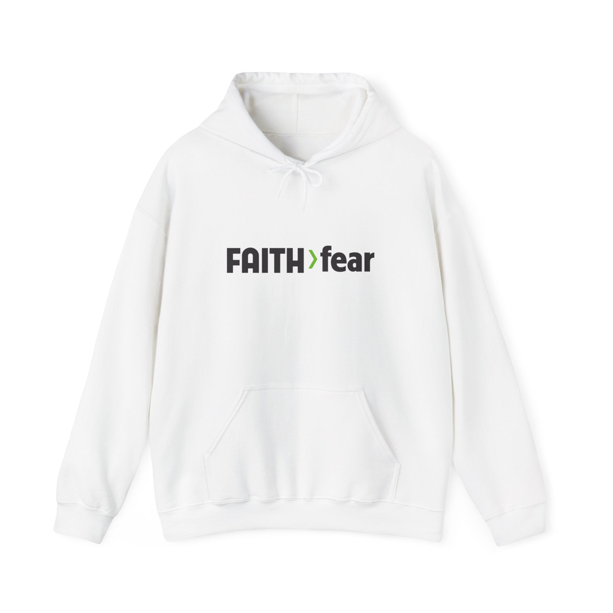 FAITH>fear™ by Draw it Out® Unisex Heavy Blend™ Hooded Sweatshirt - Cozy, Durable, and Built for Everyday Adventures!