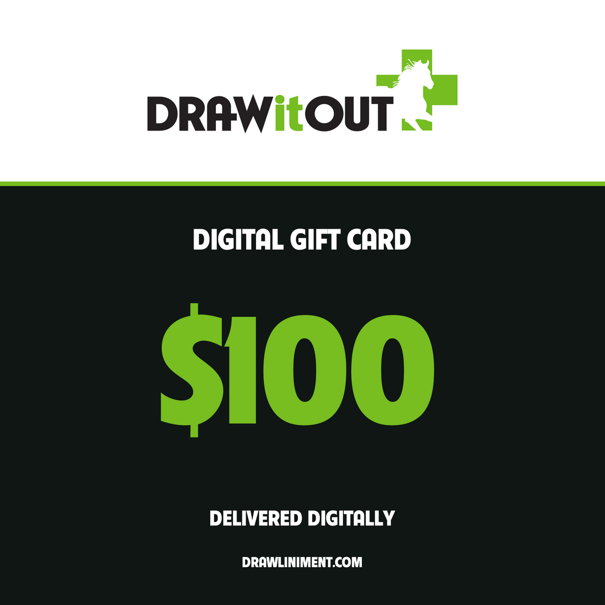 Draw It Out $100 digital gift card. Delivered digitally.
