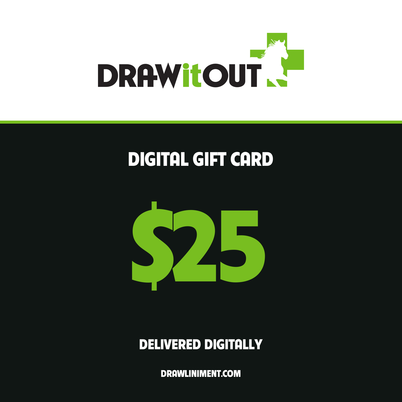 Draw It Out $25 digital gift card. Delivered digitally.