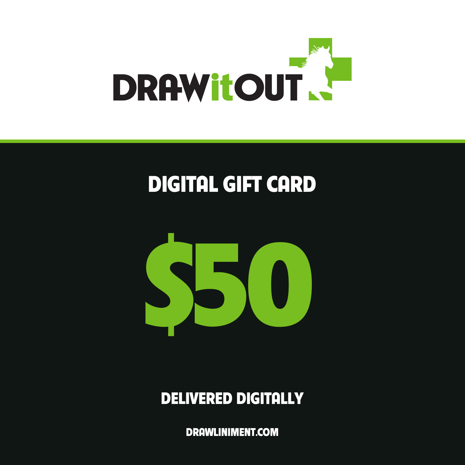 Draw It Out $50 digital gift card. Delivered digitally.