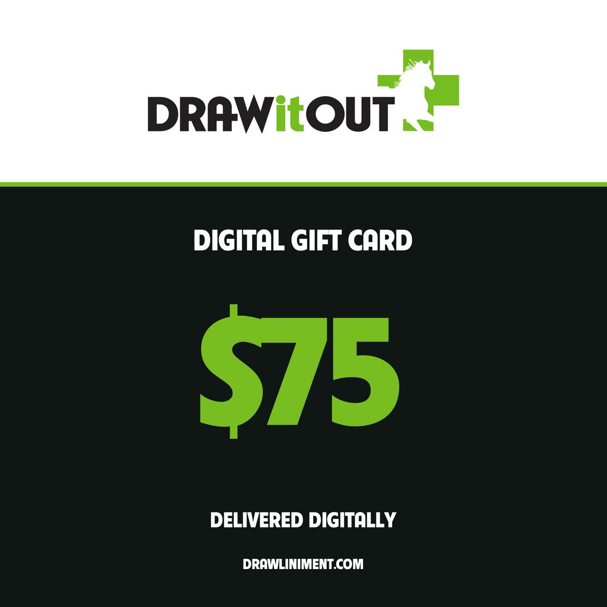Draw It Out $75 digital gift card. Delivered digitally.
