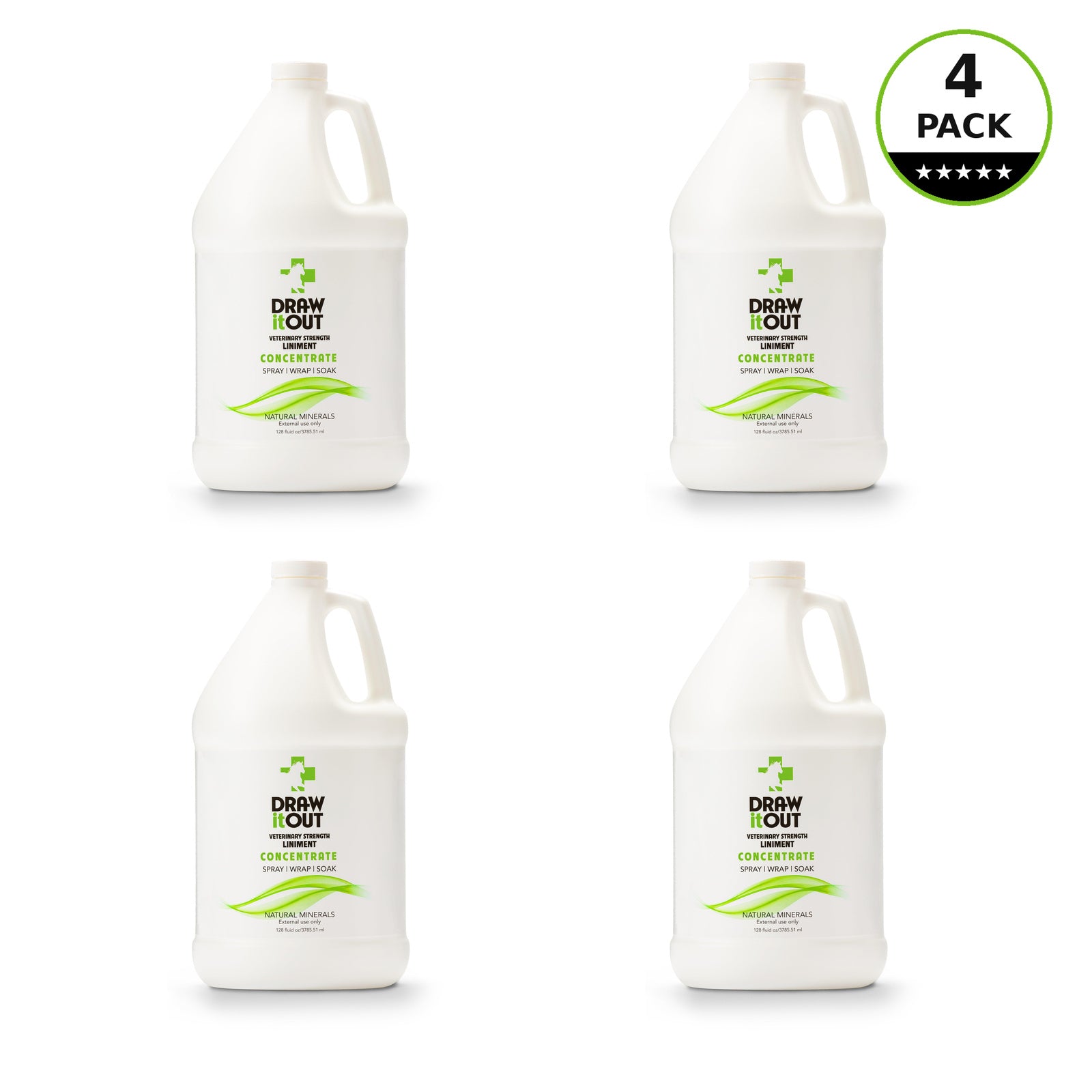 Draw It Out® 128oz Liniment Concentrate 4 Pack