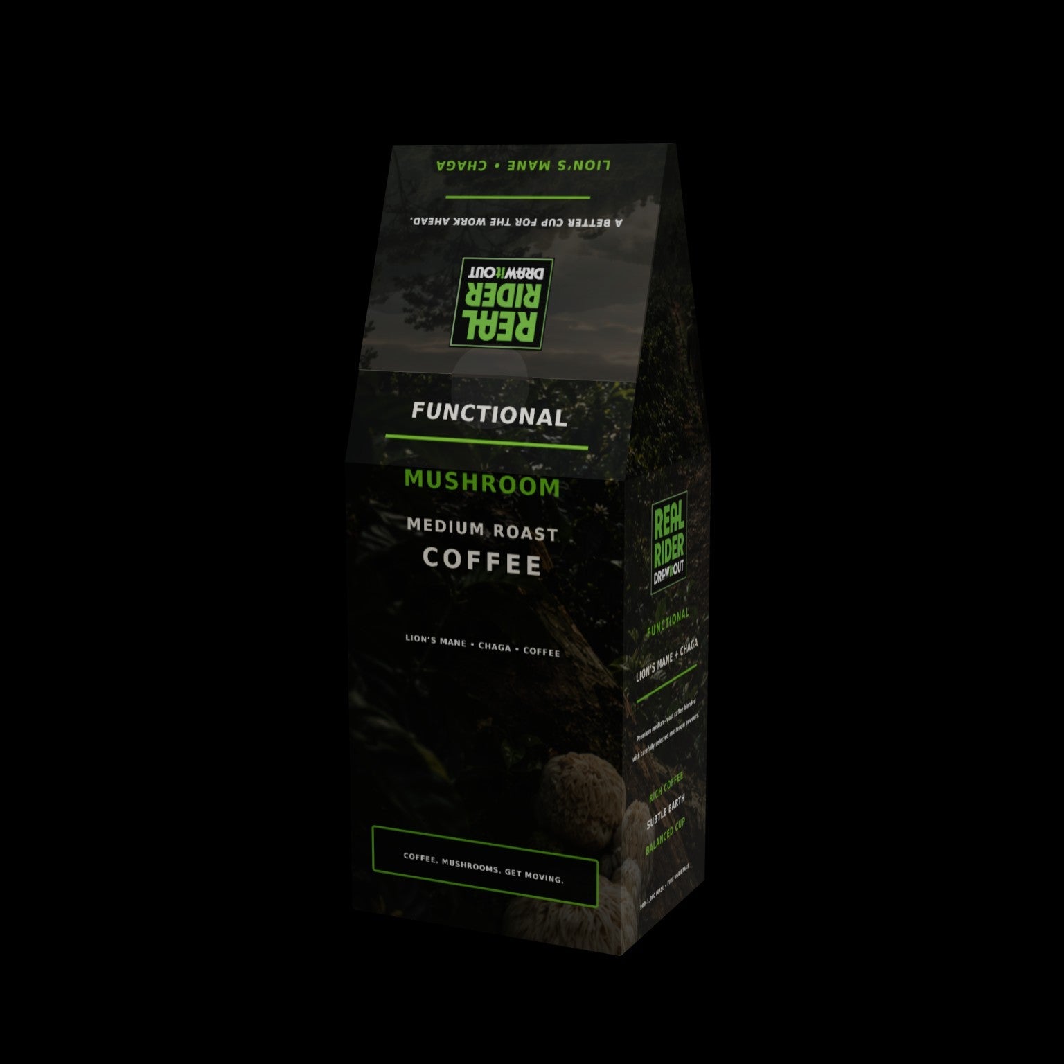 Trailwise Functional Mushroom Coffee 12 oz box front