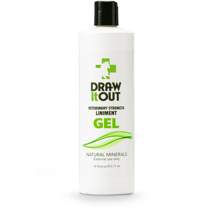 Draw It Out® liniment gel used as part of a calm routine for a horse that feels tight but not sore at the start of a ride